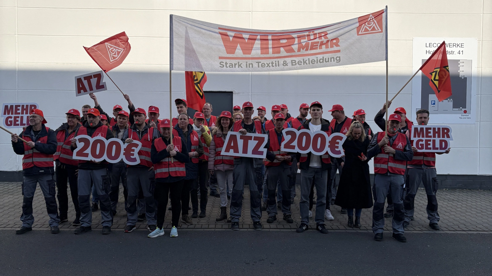Warnstreiks Leco Gröning 10.03.2025