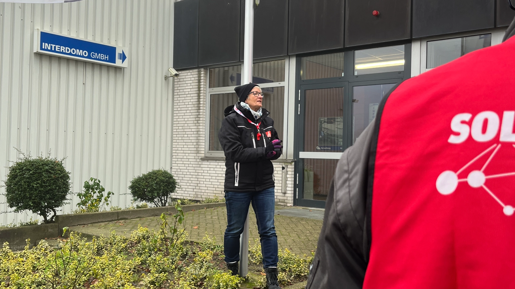 Warnstreik Interdomo 