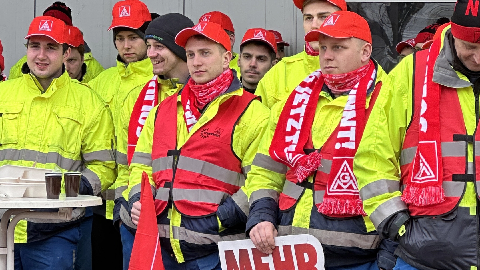 Textil Bekleidung 1. Warnstreikwelle