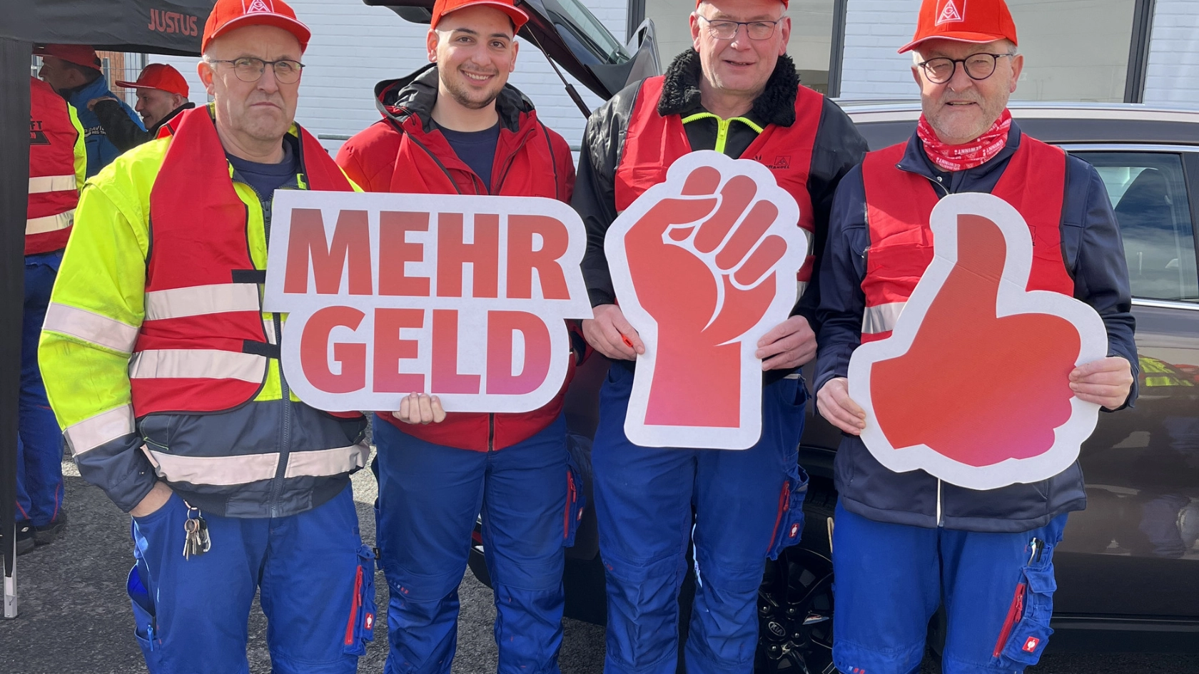 Textil Bekleidung 1. Warnstreikwelle