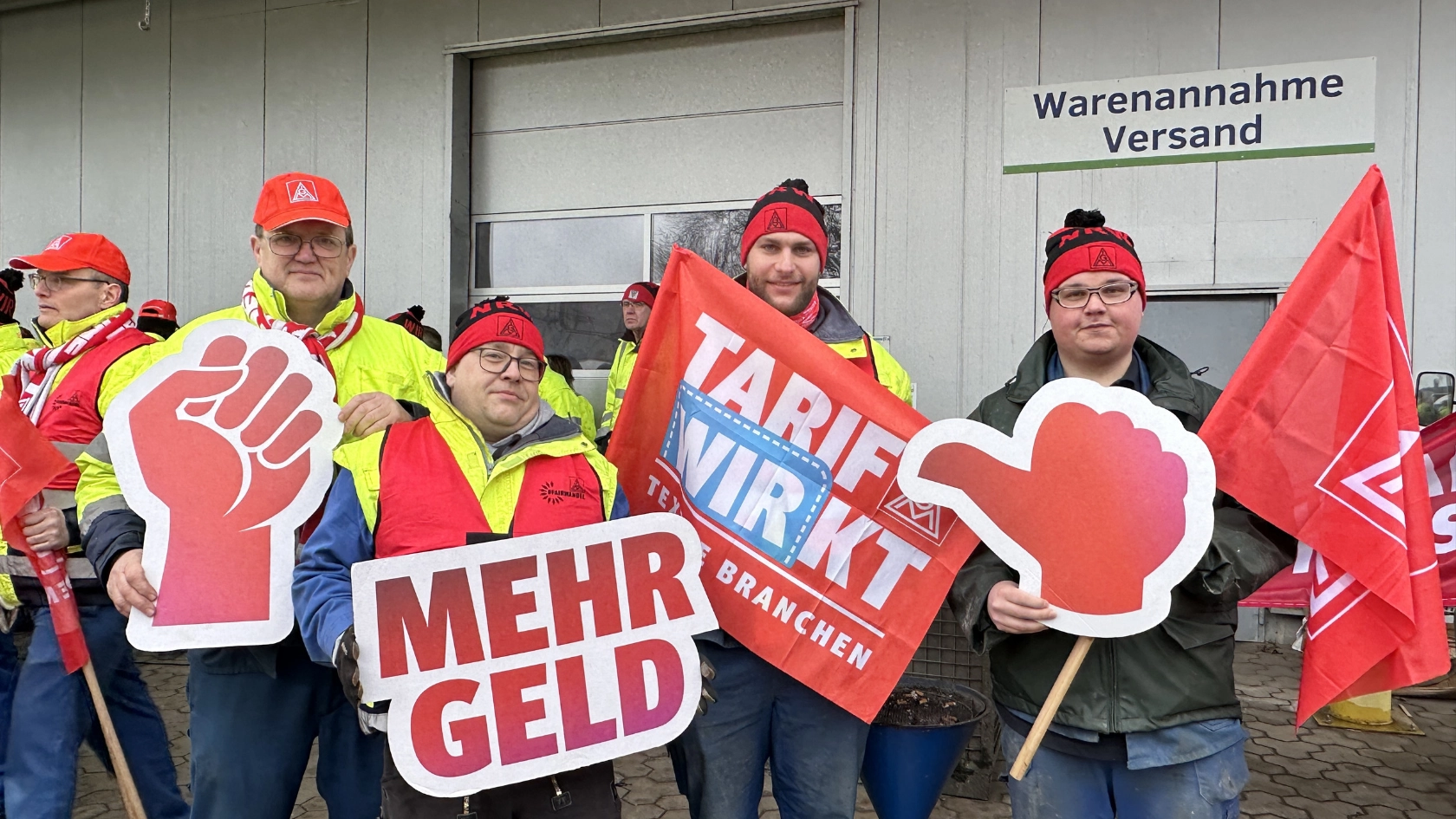 Textil Bekleidung 1. Warnstreikwelle