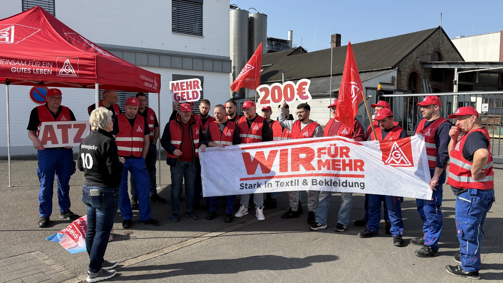 Warnstreiks Leco Gröning 10.03.2025