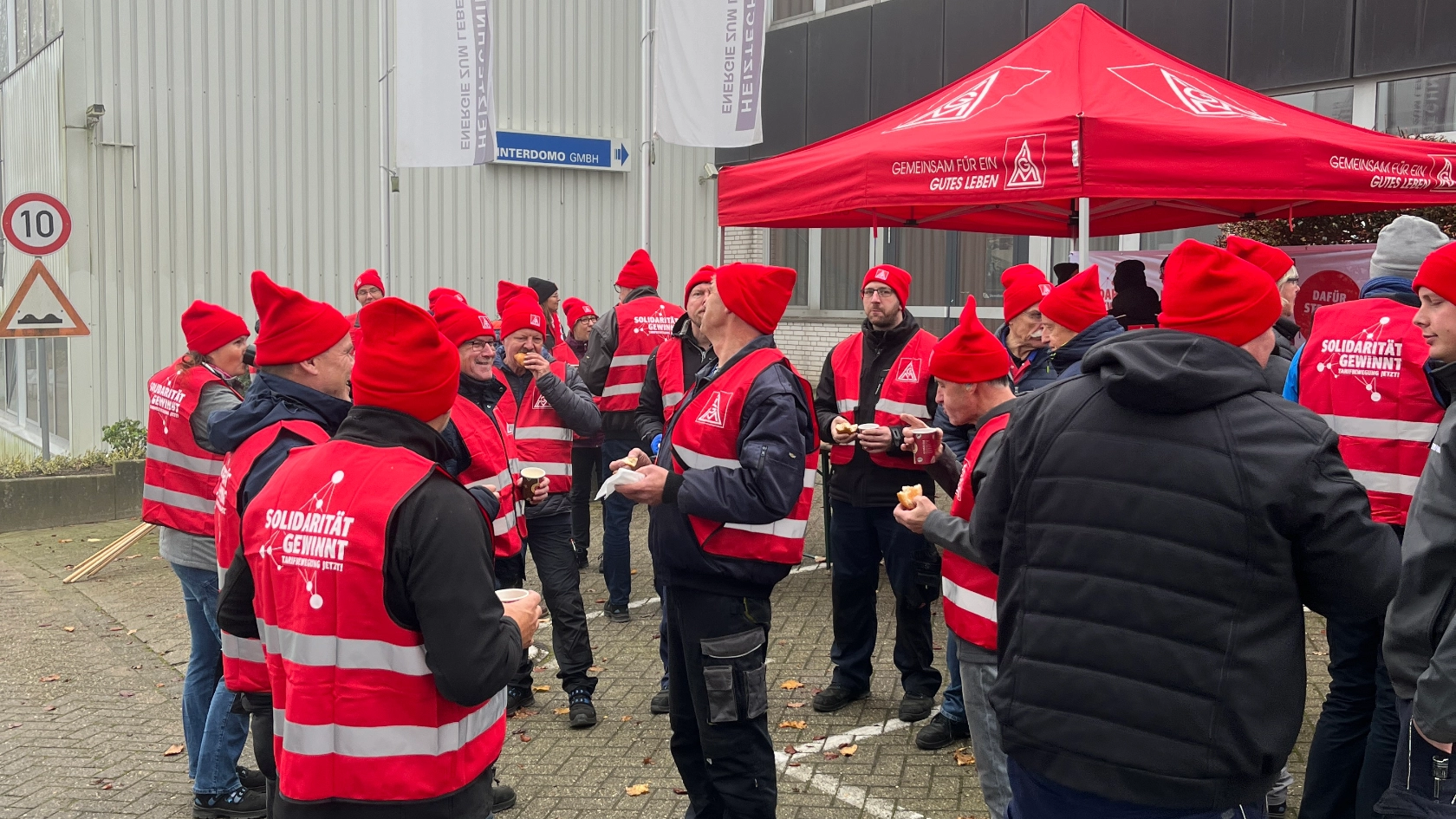 Warnstreik Interdomo 