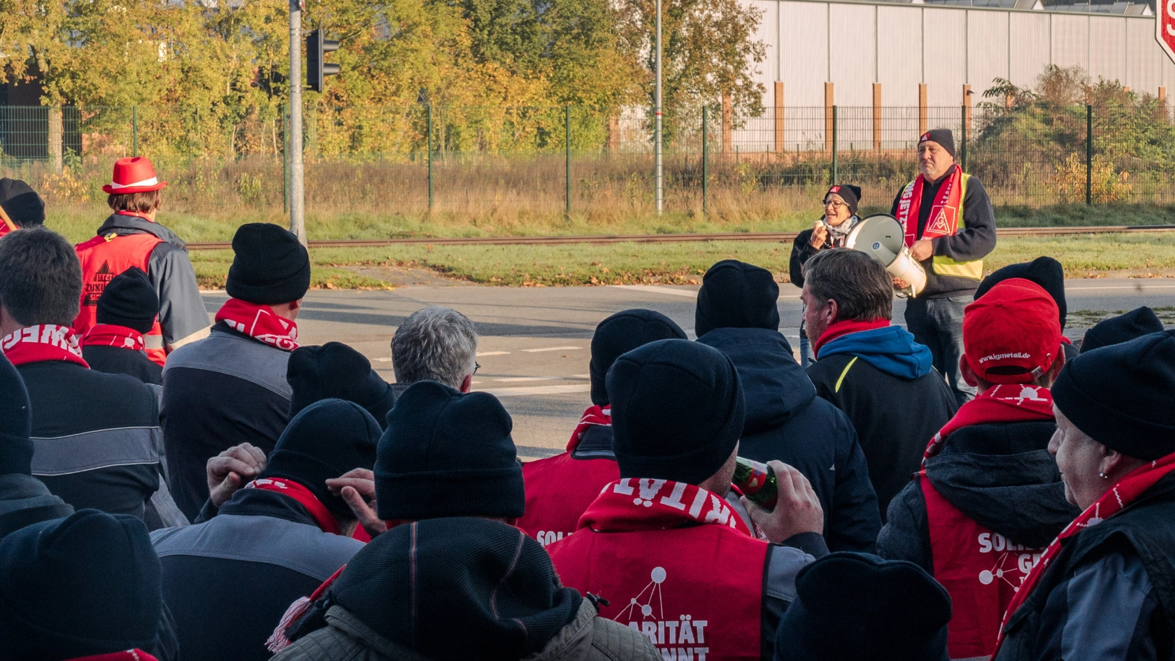 Warnstreik Renk