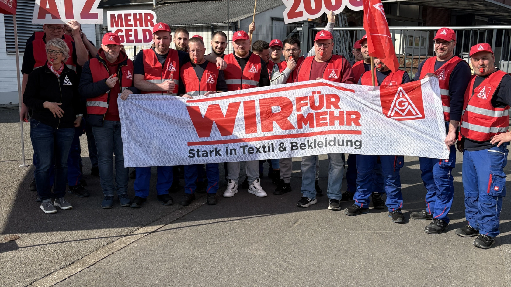 Warnstreiks Leco Gröning 10.03.2025