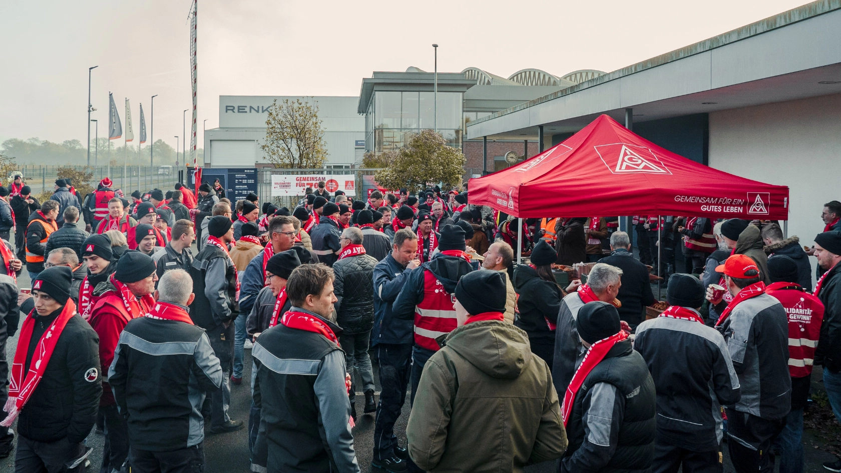 Warnstreik Renk