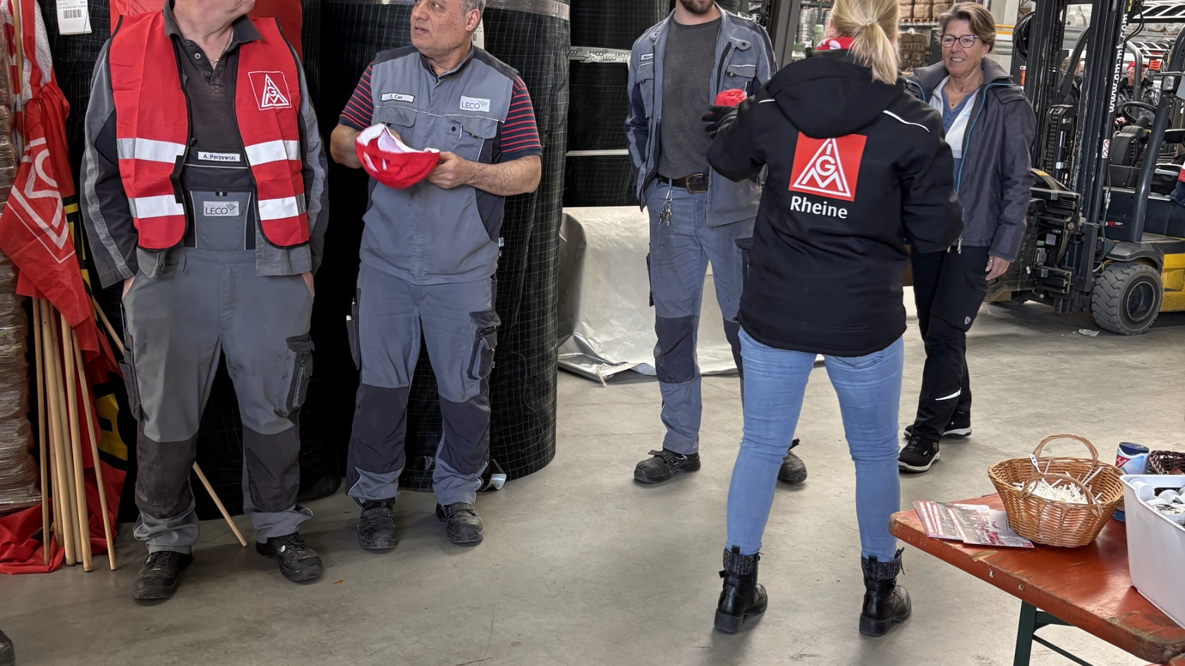Warnstreiks Leco Gröning 10.03.2025