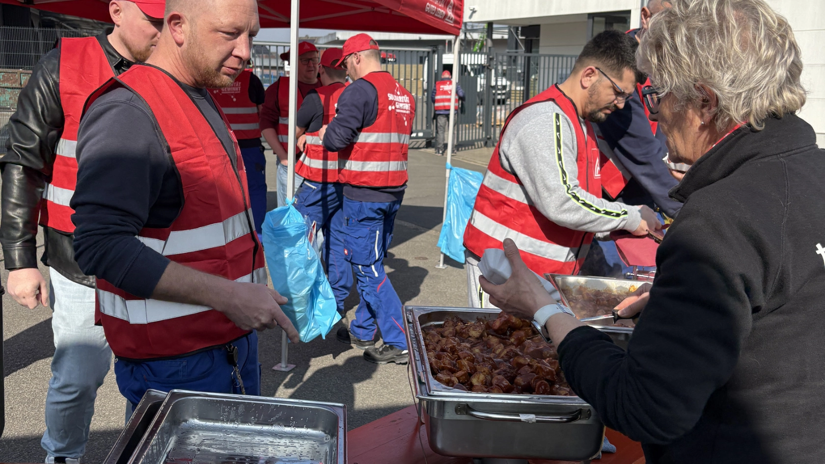 Warnstreiks Leco Gröning 10.03.2025