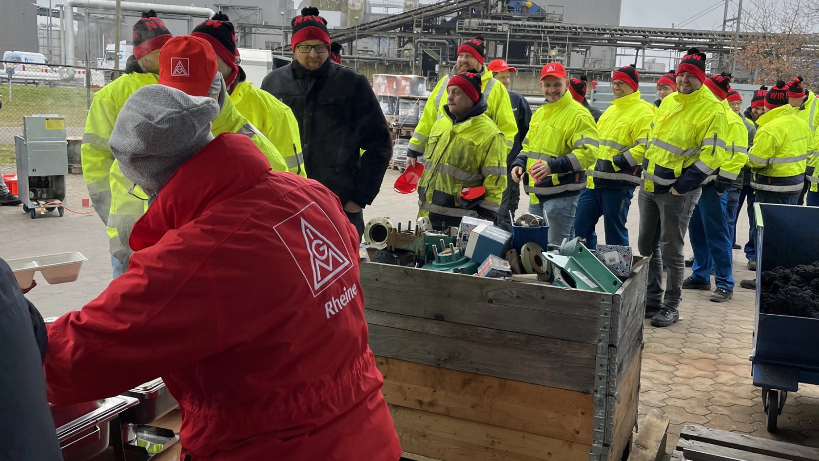 Textil Bekleidung 1. Warnstreikwelle