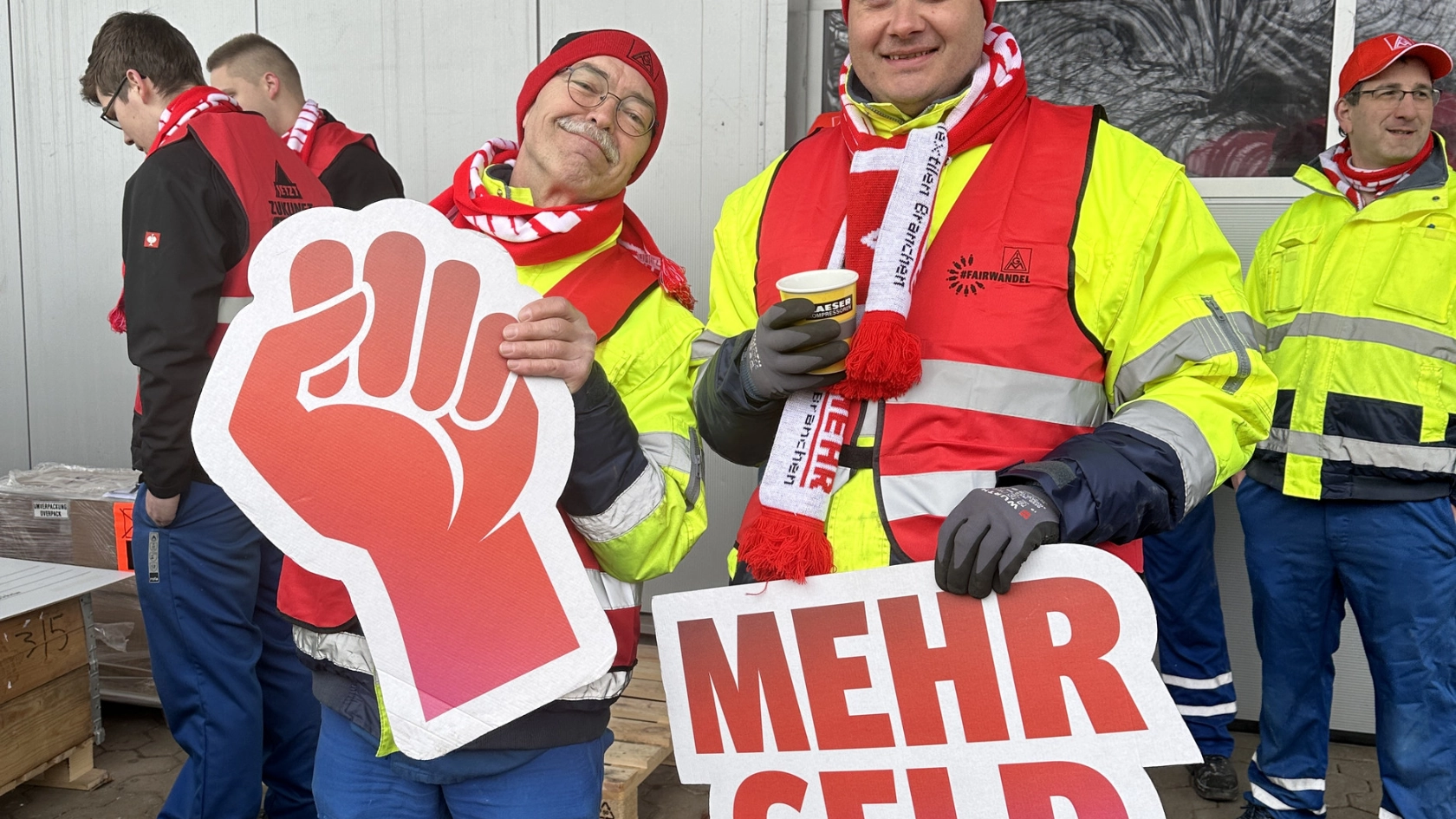 Textil Bekleidung 1. Warnstreikwelle
