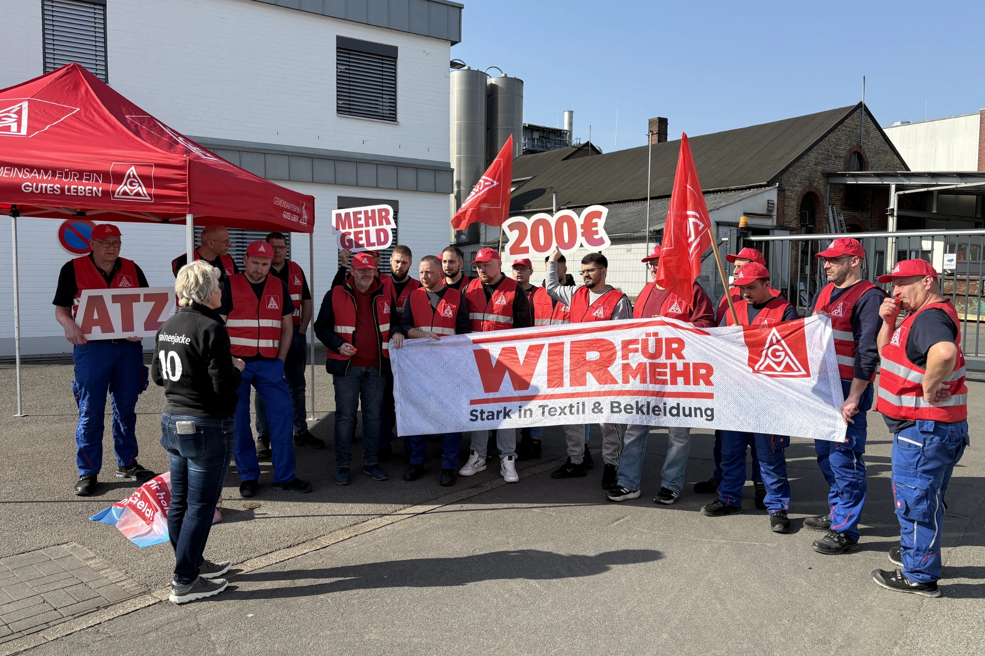 Warnstreiks Leco Gröning 10.03.2025