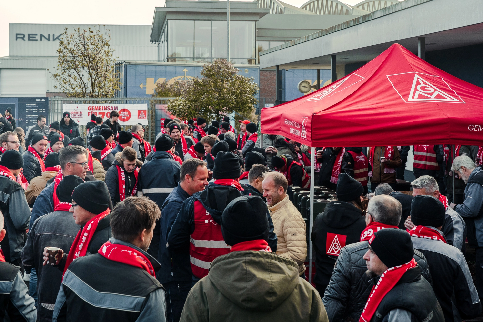 Warnstreik Renk