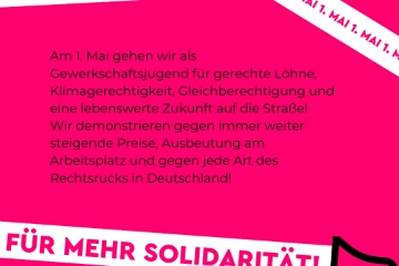 1. Mai 2025 Gewerkschaftsjugend Münster