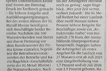 Pressemitteilung Nachtaktion Krone