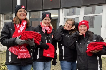 Warnstreik-Tag 5: Gute Beteiligung, Mütze, Schokobrötchen und kühle Temperaturen