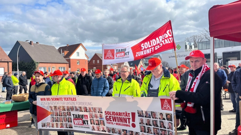 Textil-Bekleidung 2. Warnstreikwelle
