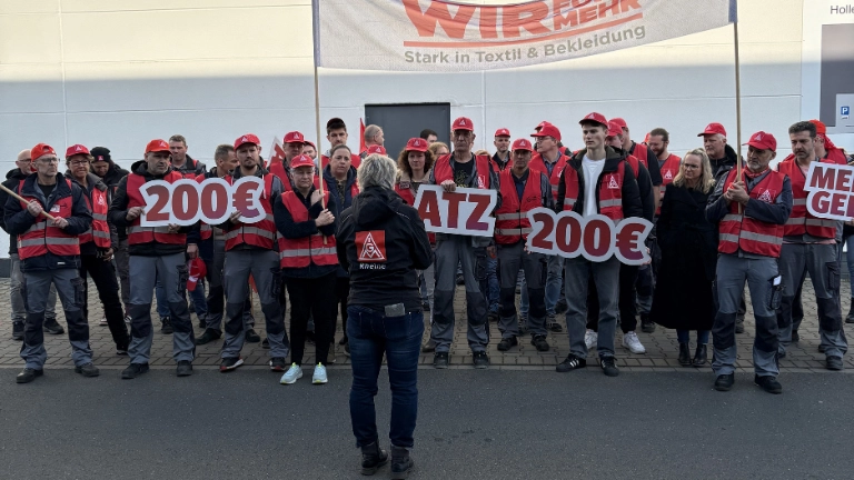 Warnstreiks Leco Gröning 10.03.2025
