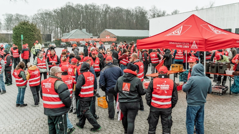Warnstreiks TWE Schmitz Textiles Markilus 11.03.2025