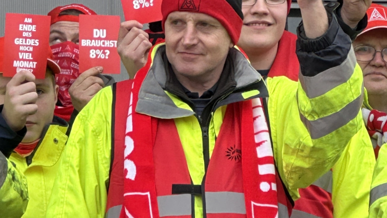 Textil Bekleidung 1. Warnstreikwelle