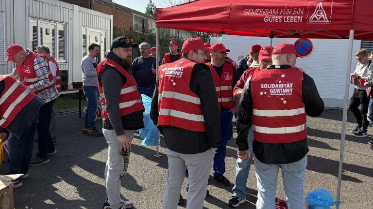 Warnstreiks Leco Gröning 10.03.2025