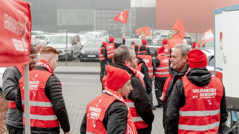 Warnstreiks TWE Schmitz Textiles Markilus 11.03.2025