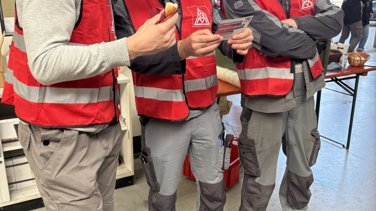 Warnstreiks Leco Gröning 10.03.2025