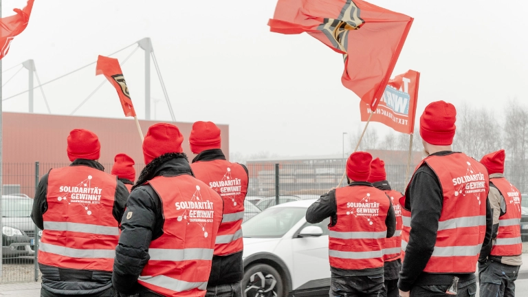 Warnstreiks TWE Schmitz Textiles Markilus 11.03.2025