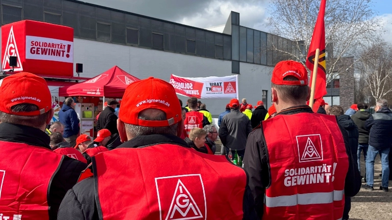 Textil-Bekleidung 2. Warnstreikwelle