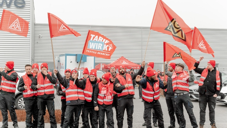 Warnstreiks TWE Schmitz Textiles Markilus 11.03.2025