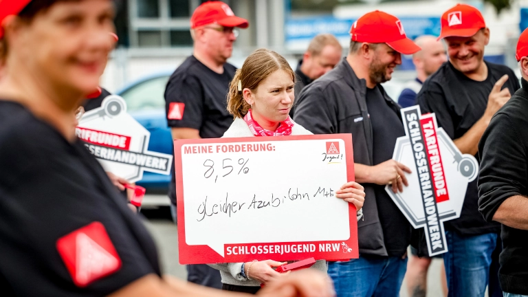 Warnstreiks Metallhandwerk NRW 2023