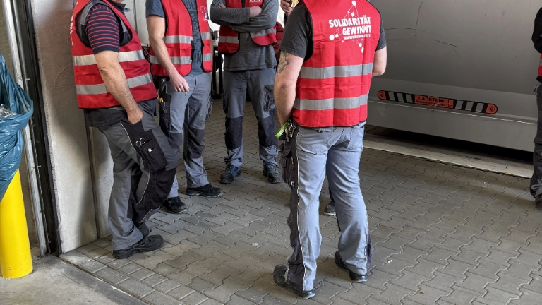 Warnstreiks Leco Gröning 10.03.2025