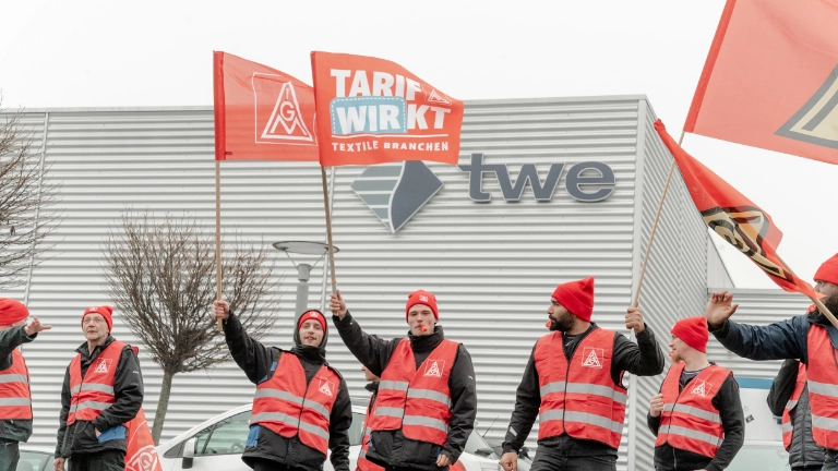 Warnstreiks TWE Schmitz Textiles Markilus 11.03.2025
