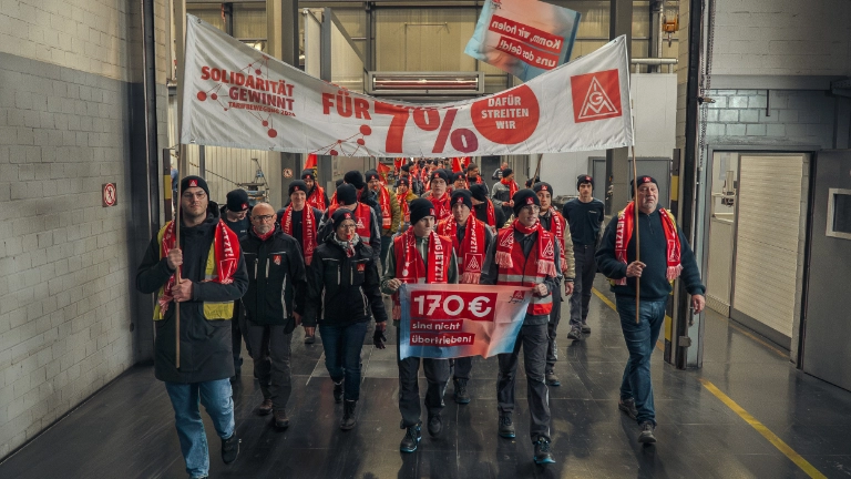 Warnstreik Renk