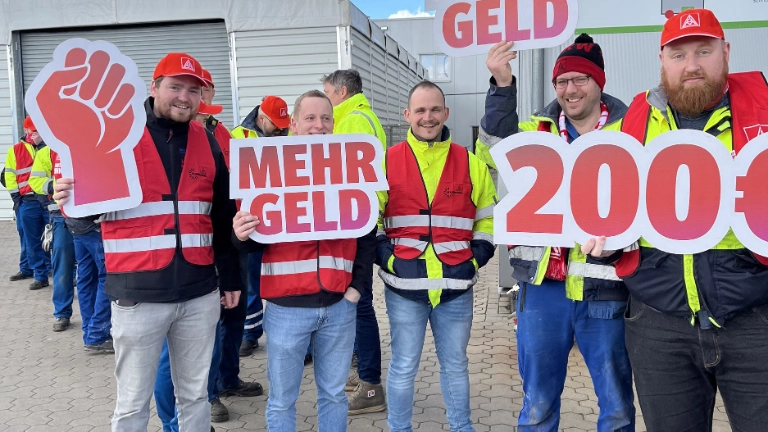 Textil-Bekleidung 2. Warnstreikwelle