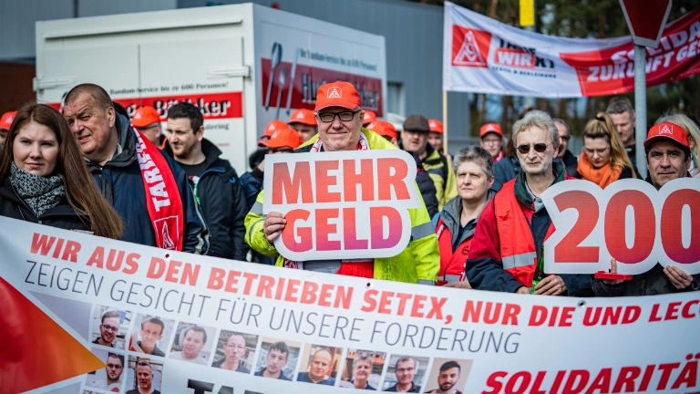 Textil-Bekleidung 2. Warnstreikwelle