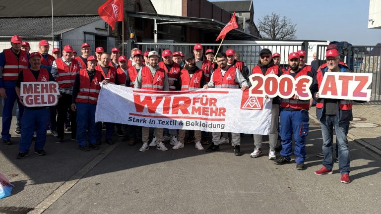 Warnstreiks Leco Gröning 10.03.2025