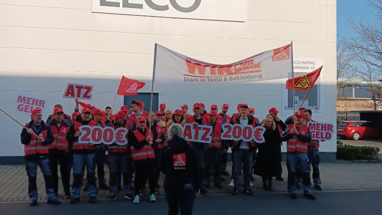 Warnstreiks Leco Gröning 10.03.2025