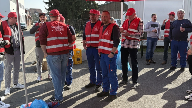 Warnstreiks Leco Gröning 10.03.2025