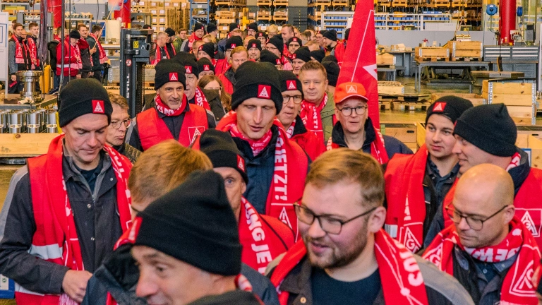 Warnstreik Renk