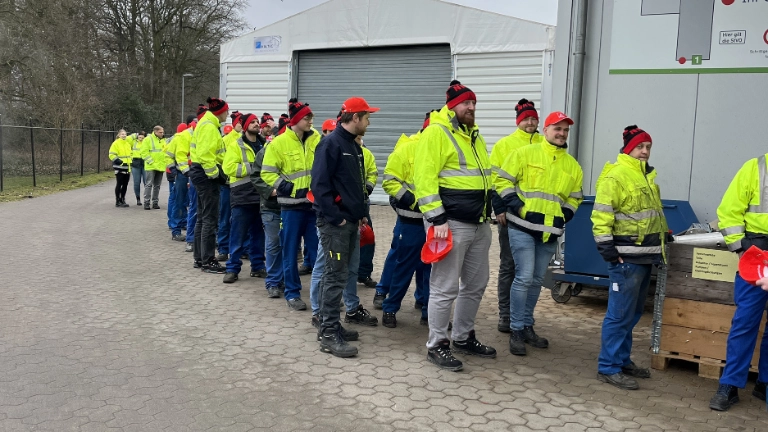 Textil Bekleidung 1. Warnstreikwelle