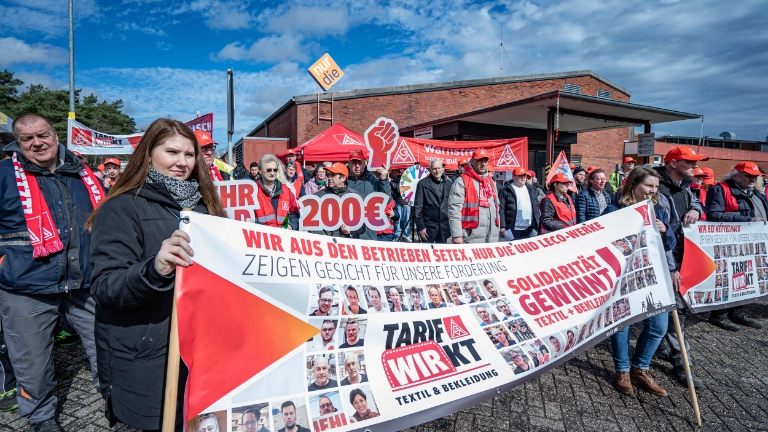 Textil-Bekleidung 2. Warnstreikwelle