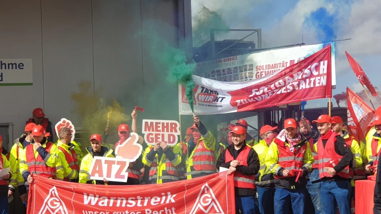 Textil-Bekleidung 2. Warnstreikwelle