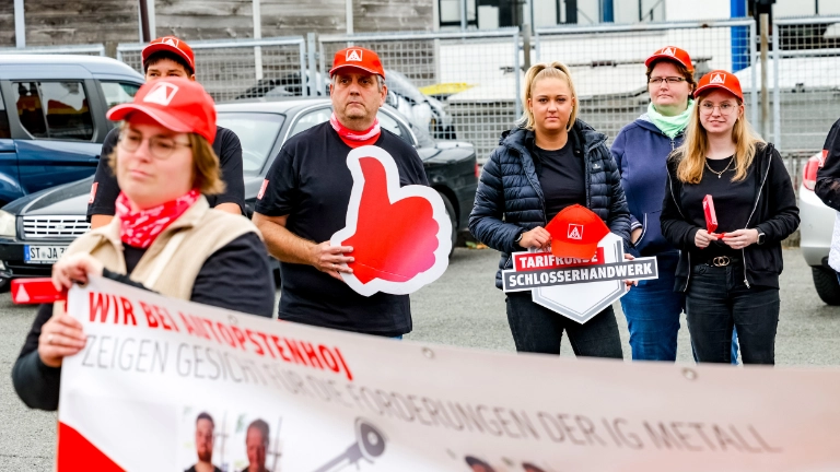 Warnstreiks Metallhandwerk NRW 2023