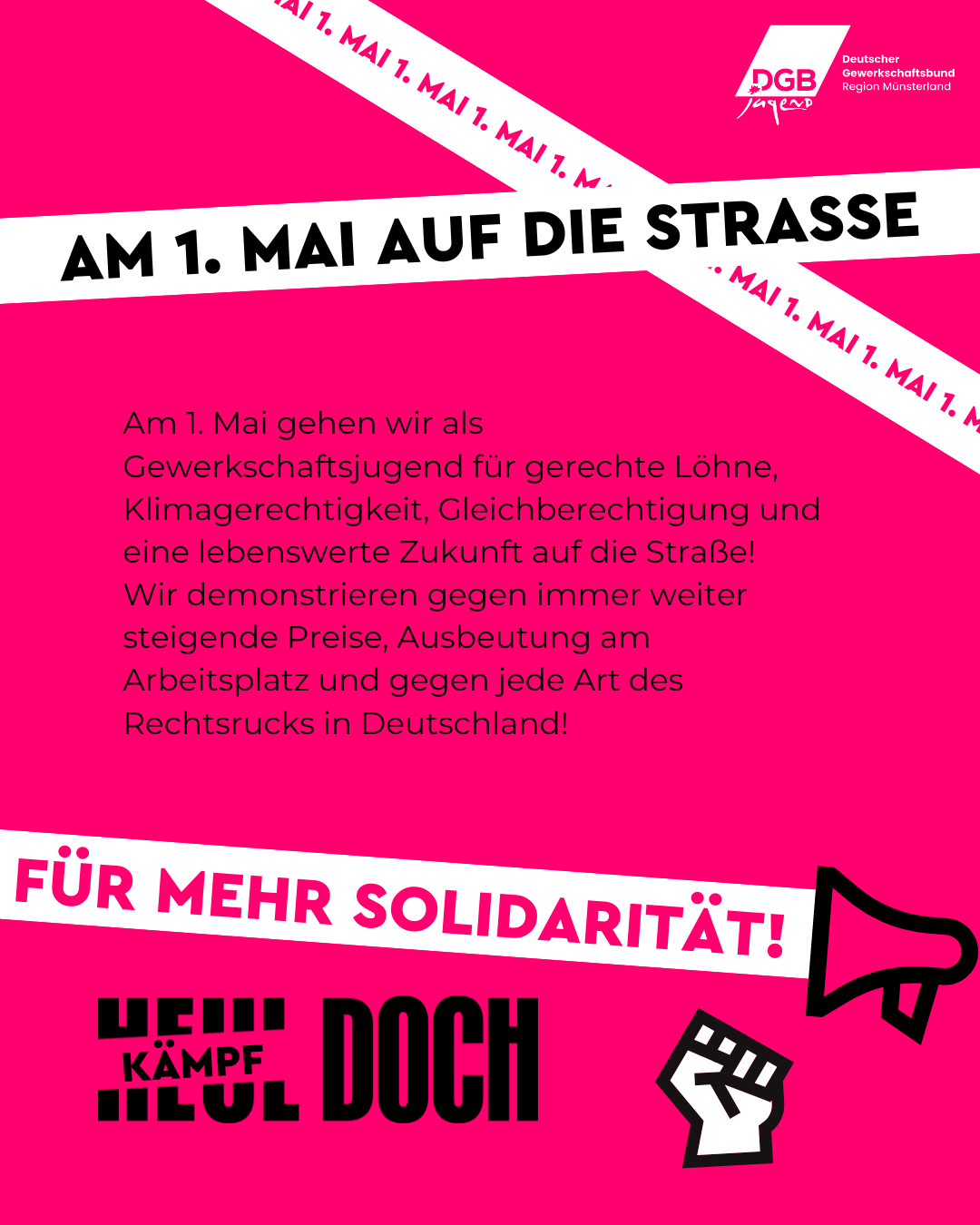 1. Mai 2025 Gewerkschaftsjugend Münster