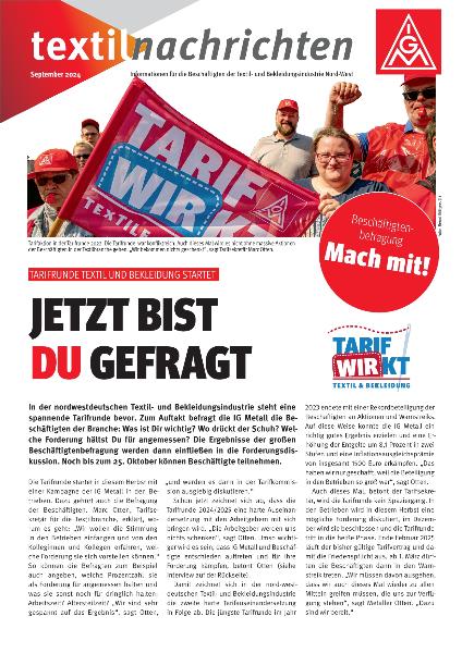 Textilnachrichten Nord-West 09.2024