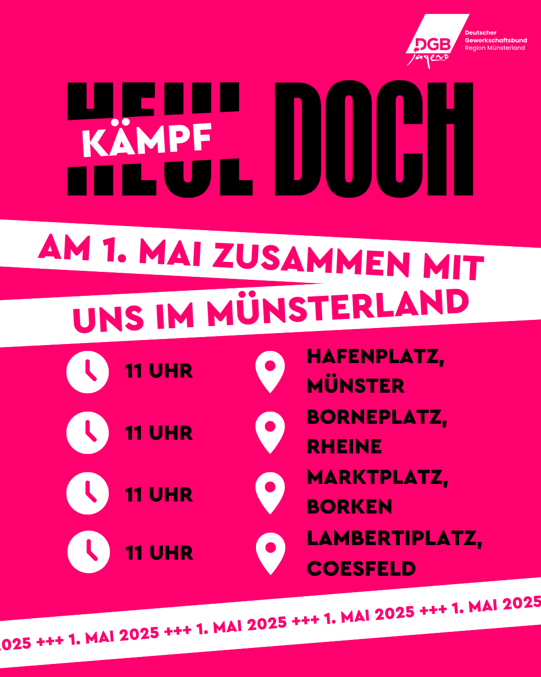 1. Mai 2025 Gewerkschaftsjugend Münster