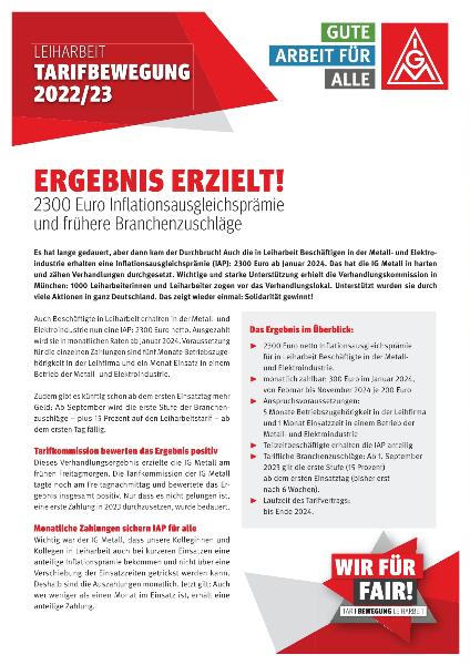 Leiharbeit Ergebnis IAP 2023