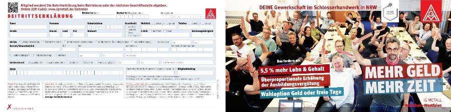 Tarifinfokarte Schlosser-Handwerk 07.2025
