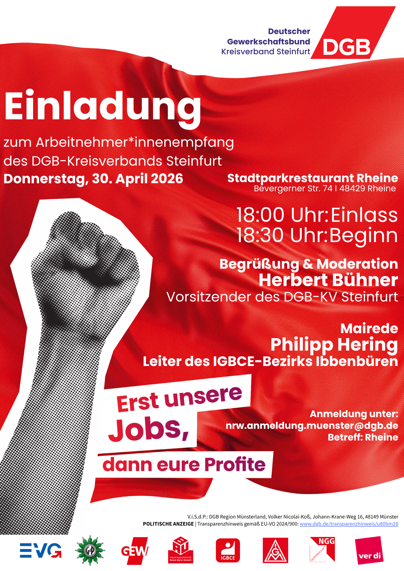30.04.2026 DGB Plakat Rheine